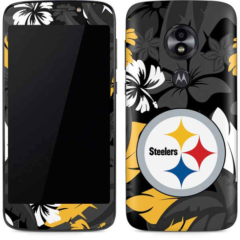 NFL Pittsburgh Steelers Tropical Print Moto E5 Play Skin